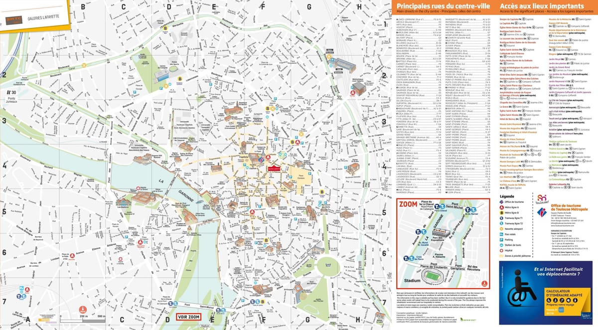 Toulouse đài tưởng niệm bản đồ
