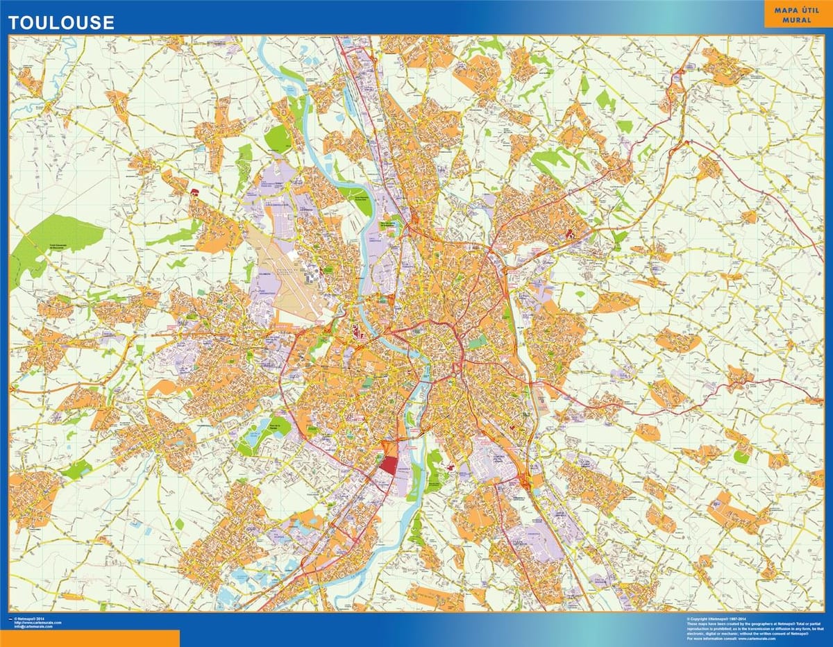 bản đồ của Toulouse cửa hàng