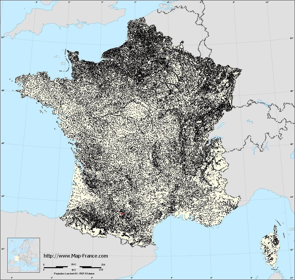 bản đồ thành phố Toulouse