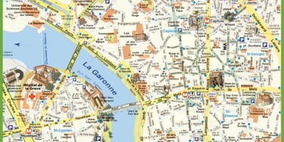 Toulouse nước bản đồ