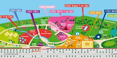 Bản đồ của Toulouse bãi biển,