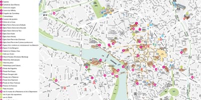 Toulouse bản đồ du lịch