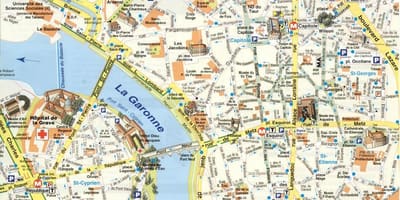 Bản đồ của Toulouse ngoại ô
