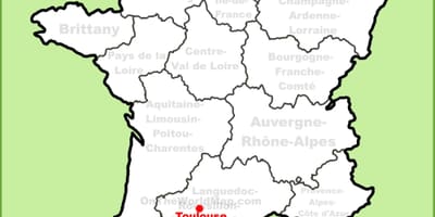 Toulouse trên bản đồ