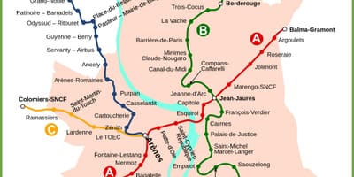 Toulouse ngầm bản đồ