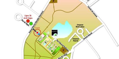 Bản đồ của Toulouse vườn